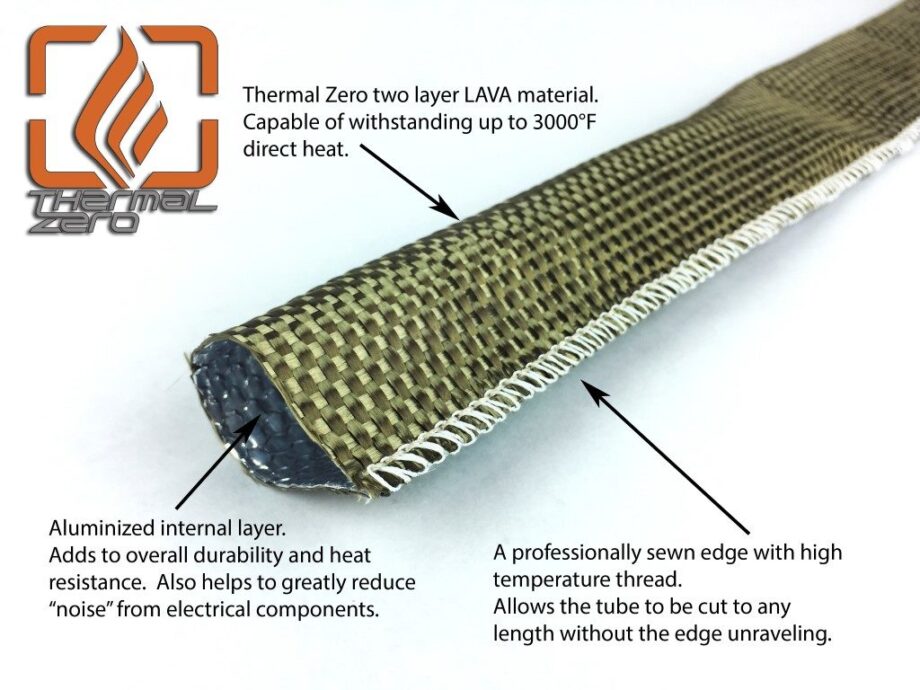 High Temperature Lava Aluminized Protective Heat Insulation Sheathing