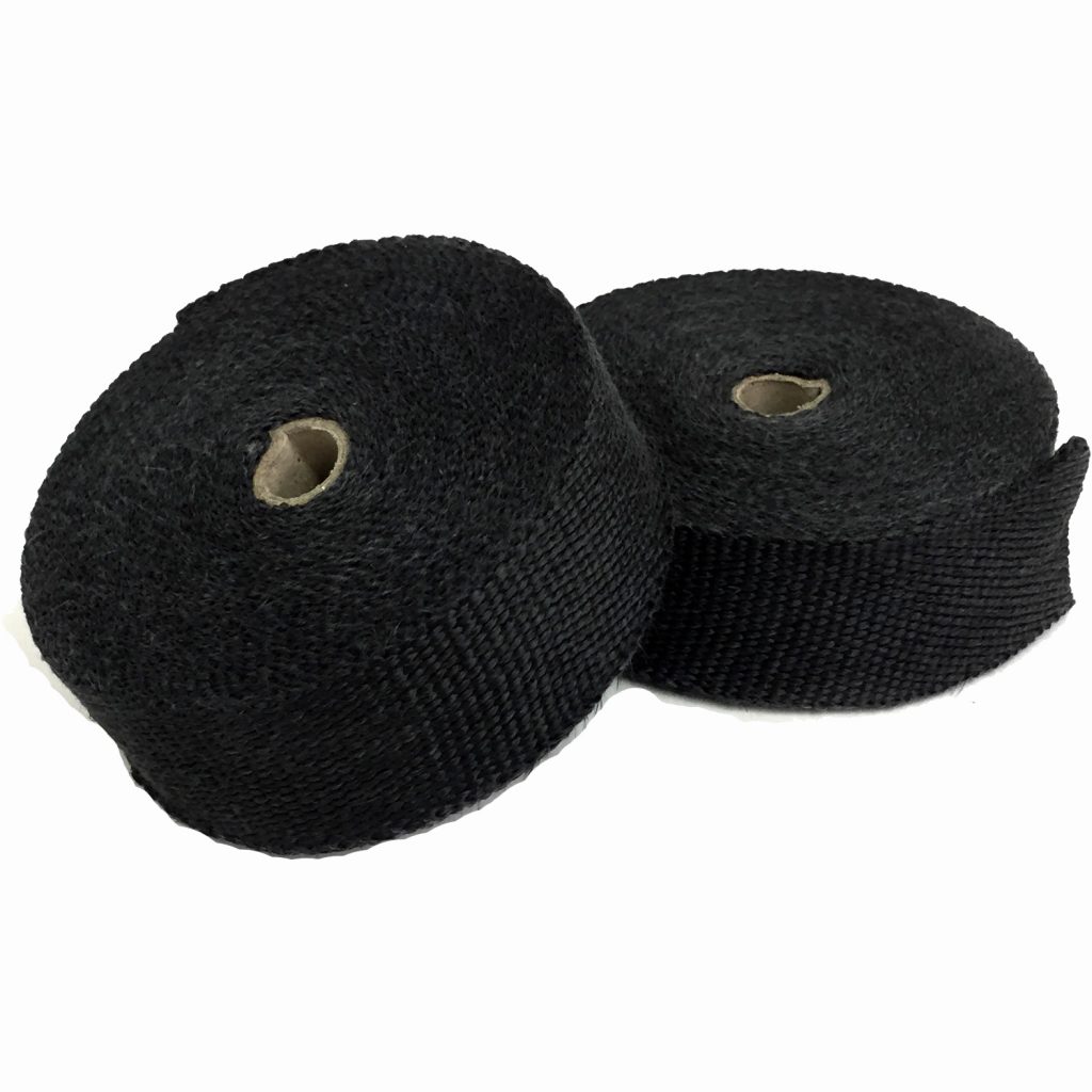 Black 2 Wide X 1 16 Thick High Temperature Exhaust Header Heat Wrap   BL116250X2 1024x1024 