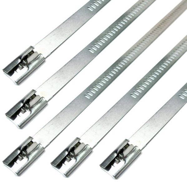 14″ Long Positive Locking Snap Strip Stainless Steel Tie Packs ...